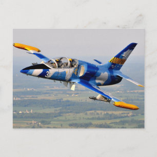 BLAUER JET POSTKARTE