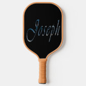 Blauer Joseph Name, Pickleball Paddle (Rückseite)