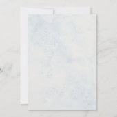 Blauer Junge Aquarell-Teddybär fährt Auto Einladung (Rückseite)