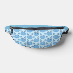 Blauer Junge Bunny Gesicht Frühling Ostern Gemuste Bauchtasche
