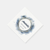 Blauer Jungen-Baby-Party Serviette (Ecke)