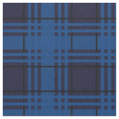 Blauer Juwel-Tartan Stoff (Nahaufnahme)