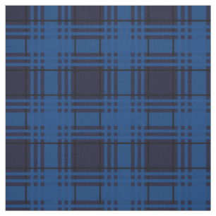 Blauer Juwel-Tartan Stoff