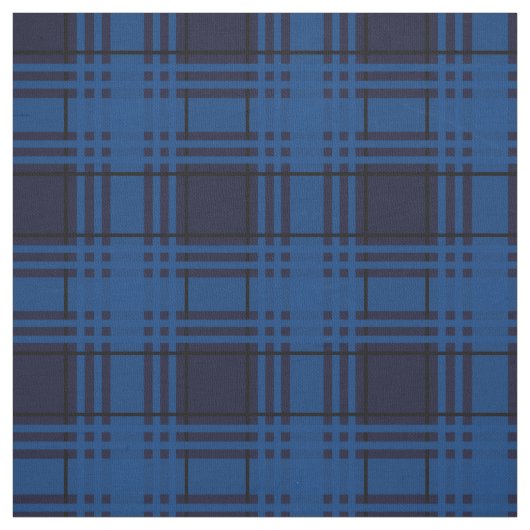 Blauer Juwel-Tartan Stoff (Muster)