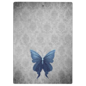 Blauer Juwelen Libelle Klemmbrett (Rückseite)