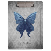 Blauer Juwelen Libelle Klemmbrett (Vorderseite)
