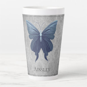 Blauer Juwelen-Schmetterling Milchtasse
