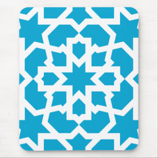 Blauer Kachel des arabischen Marokkaners und des Mousepad