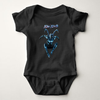 Blauer Käfer Leaping Art Baby Strampler