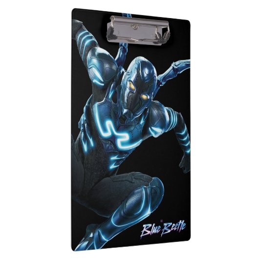 Blauer Käfer Leaping Art Klemmbrett (Rechts)