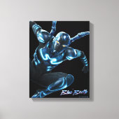 Blauer Käfer Leaping Art Leinwanddruck (Vorderseite)