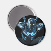 Blauer Käfer Leaping Art Magnet (Vorderseite/Rückseite)