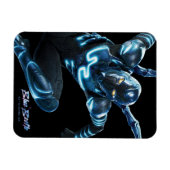 Blauer Käfer Leaping Art Magnet (Horizontal)