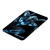 Blauer Käfer Leaping Art Magnet (Linke Seite)