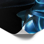 Blauer Käfer Leaping Art Poster (Ecke)