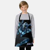 Blauer Käfer Leaping Art Schürze (Getragen)