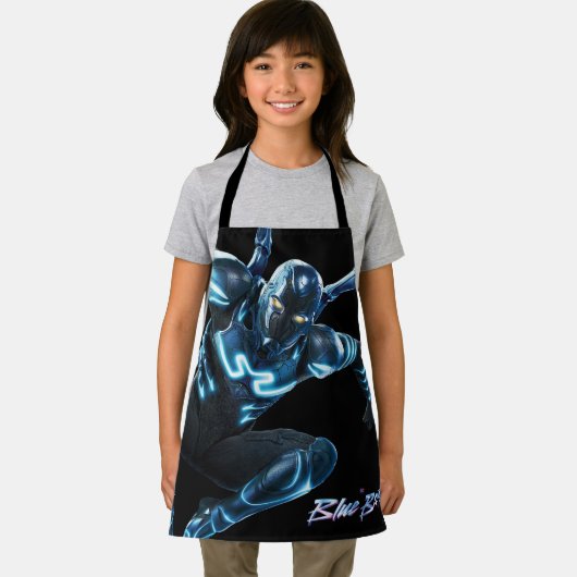 Blauer Käfer Leaping Art Schürze (Insitu)