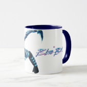 Blauer Käfer Leaping Art Tasse (VorderseiteRechts)