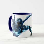 Blauer Käfer Leaping Art Tasse (Vorderseite Links)
