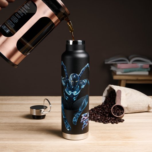 Blauer Käfer Leaping Art Trinkflasche (Kaffee)