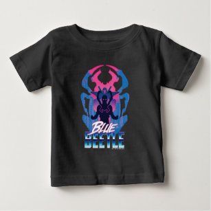 Blauer Käfer Retrowave gegen Grafik Baby T-shirt