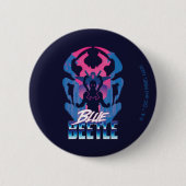 Blauer Käfer Retrowave gegen Grafik Button (Vorderseite)