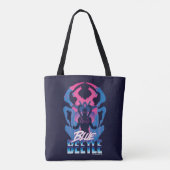 Blauer Käfer Retrowave gegen Grafik Tasche (Rückseite)