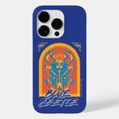 Blauer Käfer Scarab Talavera Graphic Case-Mate iPhone Hülle (Rückseite)