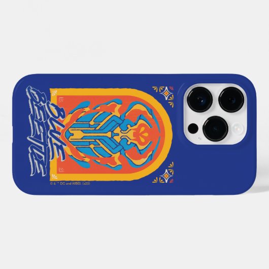 Blauer Käfer Scarab Talavera Graphic Case-Mate iPhone Hülle (Rückseite (Horizontal))