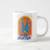 Blauer Käfer Scarab Talavera Graphic Jumbo-Tasse (Rechts)