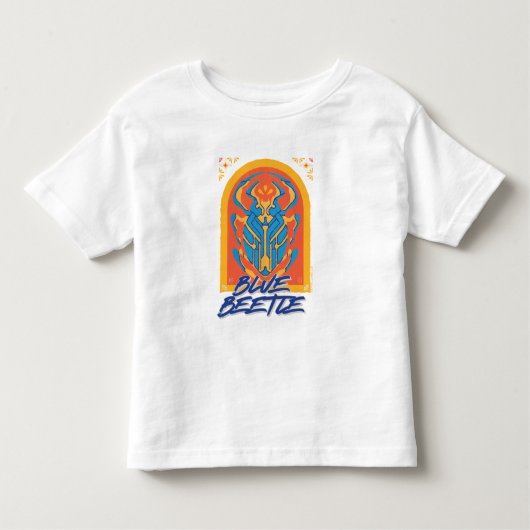 Blauer Käfer Scarab Talavera Graphic Kleinkind T-shirt (Vorderseite)