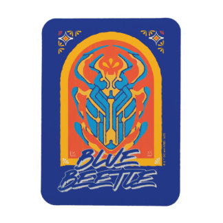 Blauer Käfer Scarab Talavera Graphic Magnet