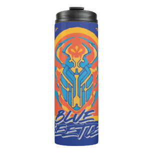 Blauer Käfer Scarab Talavera Graphic Thermosbecher