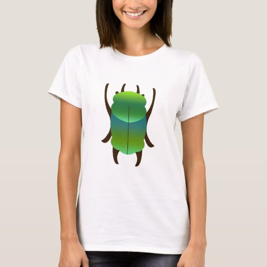 Blauer Käfer T-Shirt (Vorderseite)