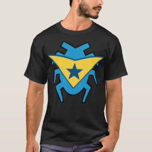 Blauer Käfer und Booster Gold T-Shirt