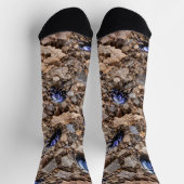 Blauer Käfer Waldwildnis Socken (Oben)