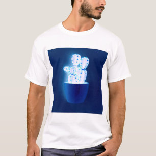 Blauer Kakteen T-Shirt