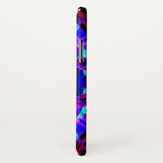 Blauer Kaleidoskop Case-Mate iPhone Hülle (Hinten/Rechts)