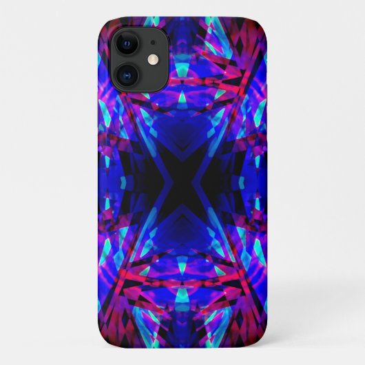 Blauer Kaleidoskop Case-Mate iPhone Hülle (Rückseite)