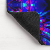 Blauer Kaleidoskop Mousepad (Ecke)
