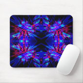 Blauer Kaleidoskop Mousepad (Mit Mouse)