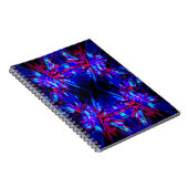 Blauer Kaleidoskop Notizblock (Rechte Seite)
