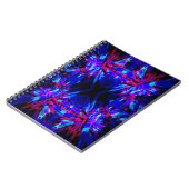 Blauer Kaleidoskop Notizblock (Linke Seite)