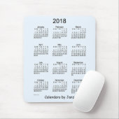 Blauer Kalender 2018 Alices durch Janz Mousepad (Mit Mouse)