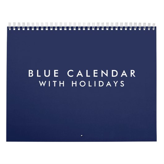 Blauer Kalender mit Feiertagen 2025 (Titelbild)