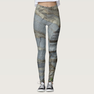 Blauer Kalkstein Leggings