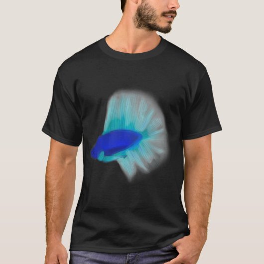 Blauer Kampffisch T-Shirt (Vorderseite)