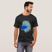 Blauer Kampffisch T-Shirt (Vorne ganz)