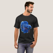 Blauer Kampffisch T-Shirt (Vorne ganz)
