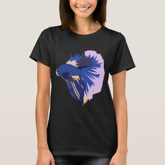 Blauer Kampffisch T-Shirt (Vorderseite)